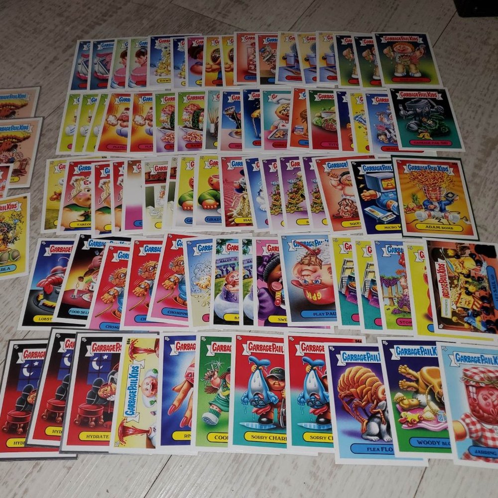 Garbage Pail Kids Food Fight Cards! Sets of a & b + parallels, adam bomb, more